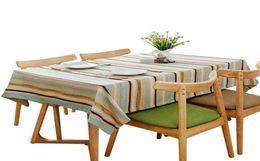 Modern Striped Tablecloth Coffee Table Cover Rectangur Dining Table Cloth Oilproof Tafelkleed Home Decor Mantel Mesa Tapete331F7620862