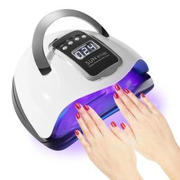 66LEDs Powerful UV LED Nail Lamp For Drying Gel Polish Dryer With Motion Sensing Professional Lampe for Manicure Salon 240229