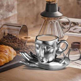 Mugs 260ml Espresso Creative Human Face Mug For Cold Drinks Water Latte