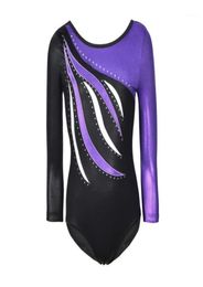 Stage Wear Kids Dance Girls Long Sleeves Ballet Dress Gymnastics Leotards Acrobatics16638591