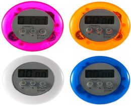 Cooking Timer Digital Alarm Kitchen Timers Gadgets Mini Cute Round LCD Display Count Down Tools Battery Installed With Clip LX88991982758