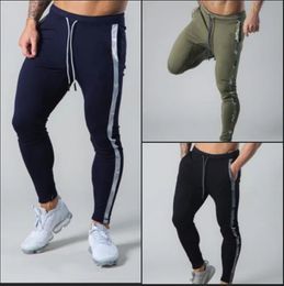 Autumn Mens Casual Pants Loose Running Training Sports Pants Europe and The United States Patchedfoot Pants 240301