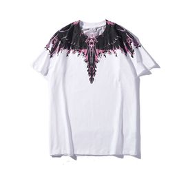 Designer men's T-shirt and women's top Fashion Brand mb Short Sleeve Marcelo Classic Phantom Wing T-Shirt Colour Feather Lightning Blade Couple Half Sleeve T 499Q