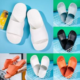 style01 Slippers leather British black white brown green yellow red Slides fashion outdoor comfortable breathable sports shoes Sandals 38-45