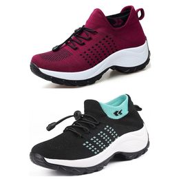 Men women running shoes fashion sport sneakers purple blue green pink breathable soft sole spring runner shoes GAI 113