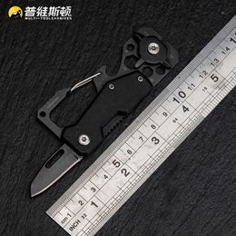 Multifunctional Mountaineering Buckle Mini Portable Multi Purpose Outdoor Folding Pocket Knife 731339