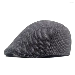 Berets Classic Mens Sboy Caps Gatsby Hats Ivy Golf Driving Sun Flat Retro British Cap Male Peaked Painter