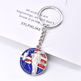 Trump Key Chain USA Flags Make America Great Again Key Ring 2024 Trump Keychain