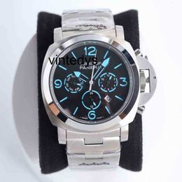 Watch For Men Paner Series Full-automatic Mechanical Multifunctional Sneaking Pointer Display Fashion Watch Designated the Navy