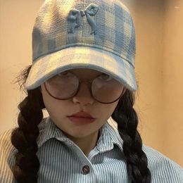 Ball Caps Vintage Baseball Hat For Girls Women Checkered Casual Sports Gym Mountain Camping Outdoor Activity