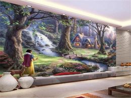 Custom 3d Wallpaper Beautiful Country Landscape Oil Painting in Fairy Tale Living Room Bedroom Background Wall Decoration Mural Wa1357835