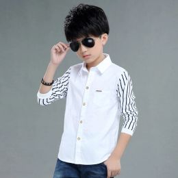 Dresses Shirt for Boys Long Sleeve School Boys Formal Dress Shirt Children Baby Clothes Kids Boys Collar Shirt Formal Birthday Shirts