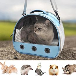 Cat Carriers Rabbit Carry Bag Hamster Cage Chinchilla Hedgehog Out Portable Shoulder Crossbody Small Pet