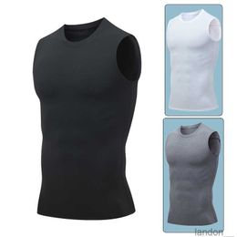 Outdoor gym quick drying ice silk sports sleeveless sweatshirt with tight muscles basketball mens breathable running tank top