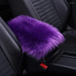 Interior Accessories Warm Fur Plush Car Armrest Seat Box Pad For Honda Civic Accord Jazz Fit CRV XRV Nissan X-Trail Juke Qashqai