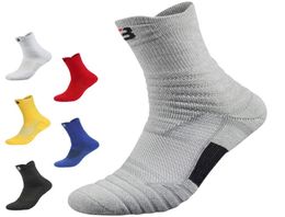 Sports Socks Professional Cycling Sock Outdoor Performance Elite Basketball Fitness Running Athletic Compression Quarter Men Boy7938203