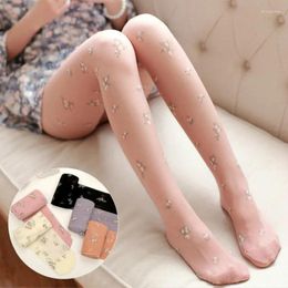 Women Socks 3 Pcs/lot No Box Nine Fresh Female Floral Flower Colourful Thin Pantyhose Candy Colour Women's Clothing Hosiery Tights Spendex