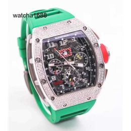 Exclusive Watch Hot Wrist Watches RM Wristwatch RM011-FM Series RM011 Platinum Back Diamond Sports Machinery Hollow Fashion Casual