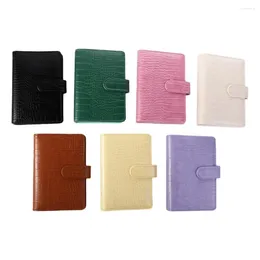 Planner Book Stationery PU Leather 6 Ring A6 Notebook Binder Cover Loose-Leaf Notepad