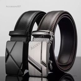 designer belt for men belts women beltautomatic Metal Men's Buckle, High-quality Brand, Men's Belt, Famous Work Industry, Black Cowhide