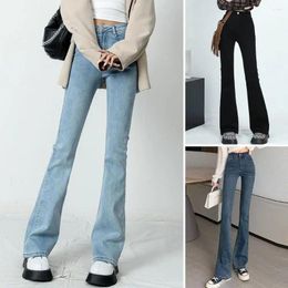 Women's Jeans Flare High Waist Loose Comfortable For Women Pants Slim Fit Elastic Fashion Style Denim Pant Trousers Streetwear