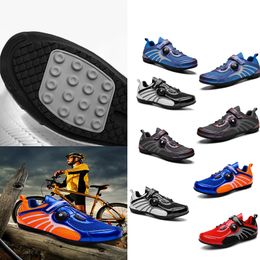 Shoes Road Sports Bike Men Dirt Flat Speed Cycling Sneakers Flats Mountain Bicycle Footwear SPD Cleats Shosz 98 s