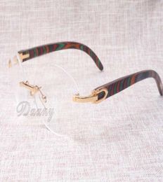 Factory direct highquality round glasses quality goods spectacles 8100903 glasses fashion peacock color wooden glasses Size 5411069683