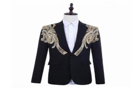 sequins blazer men suits designs jacket mens stage embroidery singers clothes dance star style punk rock masculino homme black6473751