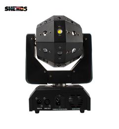 SHEHDS Professional Stage Light 16X3W LED Football BeamLaser Moving Head Light RGBW Red Green Laser Flash Strobe Colourful Rock 9202418