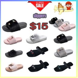 Designer Platform anti-collision headband Slides Slippers Men Woman wear resistant anti Leather soft soles Flat Summer Beach Slipper Size 36-41