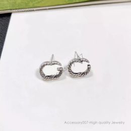 designer jewelry earingWomen Gold Stud Designer Jewelry Hoops Earrings Letter Studs Valentines Day Wedding Gifts Jewelry