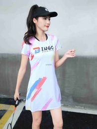 Active Dresses New Women Girls Sports Dress Inner Shorts Quick Dry Breathable for Tennis Badminton Clothes Gym Running Golf Sportswear
