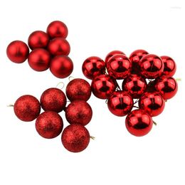 Christmas Decorations 24Pcs/lot Diameter 4/6Cm Tree Decor Colourful Ball Party Hanging For Home Festival Shopping Mall Market Decoration