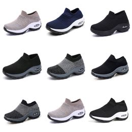 Women Running shoes Men GAI triple white black grey platform Shoes sport dark Mesh breathable sneaker Eight