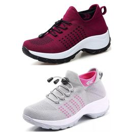 Men women running shoes fashion sport sneakers purple blue green pink breathable soft sole spring runner shoes GAI 114