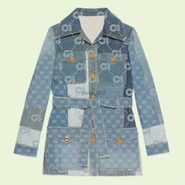 Women's Jackets Designer Denim Jackets Coat Autumn Long Jean Jacket Denim Blue Street Style Jacket 240305