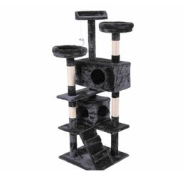 60quot Cat Tree Tower Condo Furniture Scratching Post Pet Kitty jllErK1177729