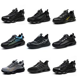 Running shoes GAI four Men Women triple black white dark blue Mesh breathable Walking shoes sport sneaker