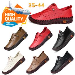 Sportschuhe GAI Designer-Freizeitschuhe Schuhe Damen Herren Einzelschuhe Leder Weiche Böden Flache, rutschfeste Loafer der Größe 35-43