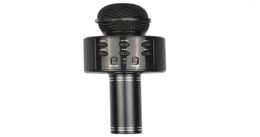 Microphones Black Portable Handheld Wireless Bluetooth Karaoke OK Microphone And Speaker MIC Record Music KTV Microphone17008264