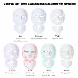 7 Colors Photon PDT LED Skin Care Facial Mask Blue Green Red Light Therapy Beauty Devices Face Neck Mask Hydrofacial Machine Household Beauty Equipment