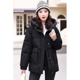 Parkas Women Down Feather cotton Jackets Coat Winter Thickening Warm Bubble Short Oversized Female Puffer Cotton Padded Jacket Outwear