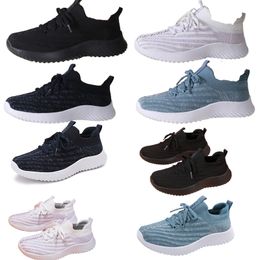 Women's casual shoes, spring and summer fly woven sports light soft sole casual shoes, breathable and comfortable mesh lightweight women's softer 40