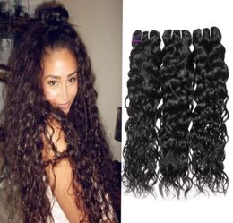 Good Brazilian Body Loose Deep Wave Curly Hair Weft Kinky Straight Human Hair Bundles Peruvian Indian Malaysian Hair Extensions Dy1997940