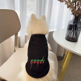Trendy independent designer pet clothes spring and autumn fashion print vest chihuahua pomeranian top