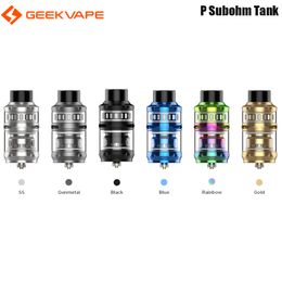 Geekvape P Sub Ohm Tankzerstäuber, passend für Spulen der Z-Serie mit 0,2 Ohm/0,4 Ohm und 5 ml Fassungsvermögen, dreifache Luftstromkontrolle, Nachfüllsystem für Vape-E-Zigaretten, authentisch