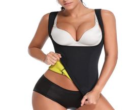 Body Shaper Sweat Neoprene Women Shapewear Workout Tank Top Slimming Vest Fat Burner Tummy Belly Girdle Waist Cincher Corset Train6465893