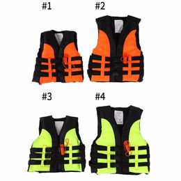 Child Swimming Life Vest Boating Drifting Water-skiing Safety Life Jacket Swimwear with Survival Whistle for 2-12 Years Children 240219