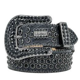 Belts Men Women Simon Luxury Designer Retro Needle BeltS 20 Color Crystal B i B i 240305