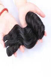 Double Drawn virgin cuticle aligned Funmi pissy curl hair bundlespixie egg roll magic bouncy style3035563